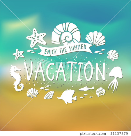 Banner for Summer vacation on Tropical Beach 31137879