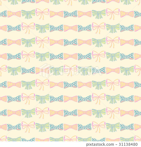 Seamless pattern with skerchy bows Seamless pattern with skerchy bows 31138480