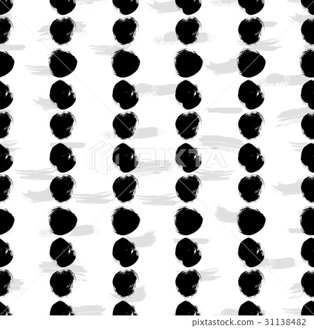 Seamless black and white hand drawn pattern Seamless black and white hand drawn pattern 31138482
