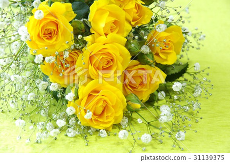 玫瑰花束黃玫瑰 31139375