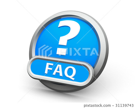 Blue FAQ icon 31139743