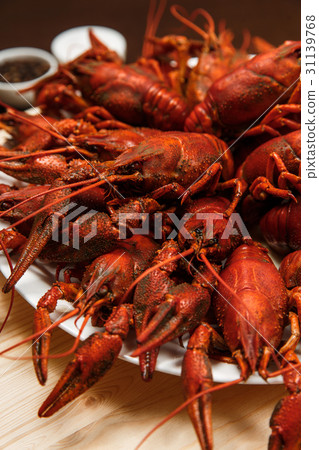Plate full of crayfish Plate full of crayfish 31139768