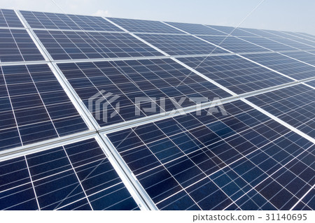 Solar panel power generation system exposed to sunlight in direct sunlight roof installation and blue sky white cloud ECO energy power liberalization image Solar panel power generation system exposed to sunlight in direct sunlight roof installation and blue sky white cloud ECO energy power liberalization image 31140695