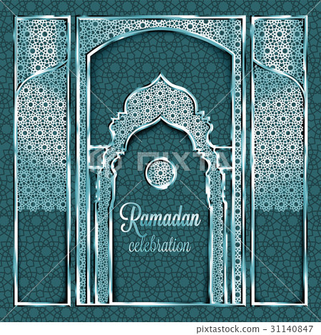 Ramadan Kareem greeting card] 31140847