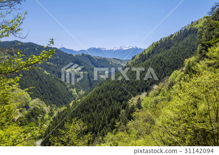 From the former Hida Highway Nagano Prefecture Central Alps 31142094