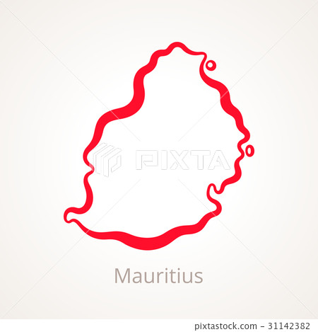 Mauritius - Outline Map Mauritius - Outline Map 31142382