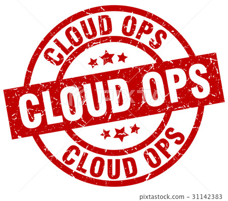 cloud ops round red grunge stamp cloud ops round red grunge stamp 31142383