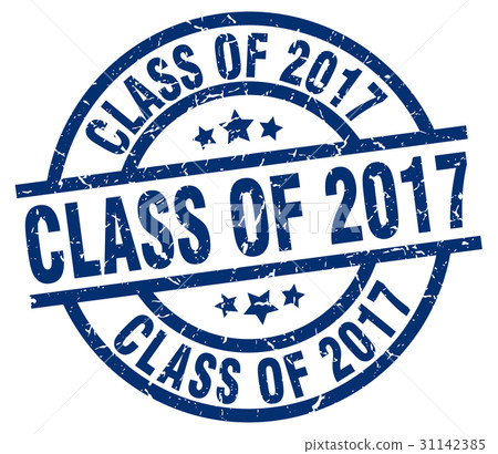 class of 2017 blue round grunge stamp class of 2017 blue round grunge stamp 31142385