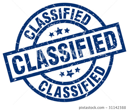 classified blue round grunge stamp classified blue round grunge stamp 31142388