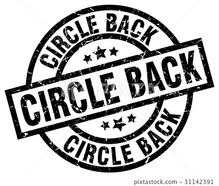 circle back round grunge black stamp circle back round grunge black stamp 31142391
