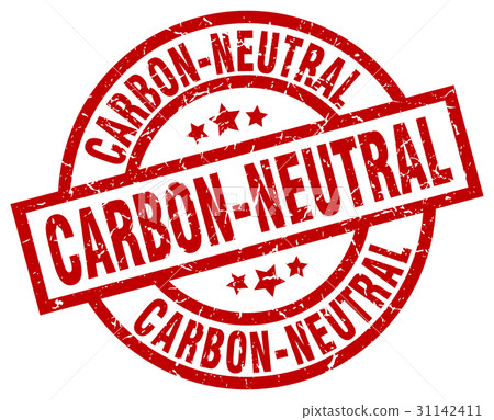 carbon-neutral round red grunge stamp carbon-neutral round red grunge stamp 31142411