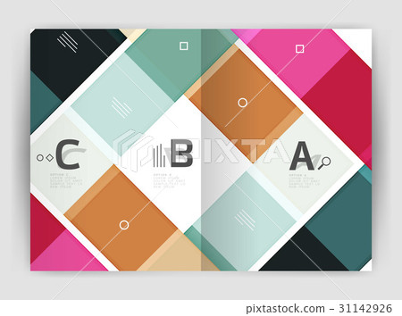 Geometrical brochure a4 business template 31142926