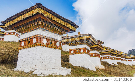 Dochula pass 108 chortens (Asian stupas), Bhutan Dochula pass 108 chortens (Asian stupas), Bhutan 31143309