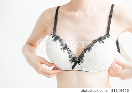 Women in underwear appearance · white back 31144426