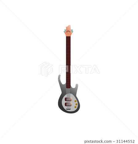 Electric guitar, vector illustration on white 31144552