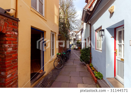 Bremen. Old picturesque streets. Bremen. Old picturesque streets. 31144571