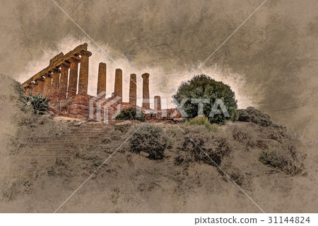 Temple of Juno - ancient Greek landmark in the 31144824