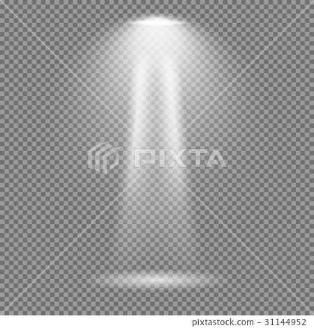 Light effect on transparent background 31144952