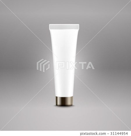 Plastic tube advertising vector template 31144954
