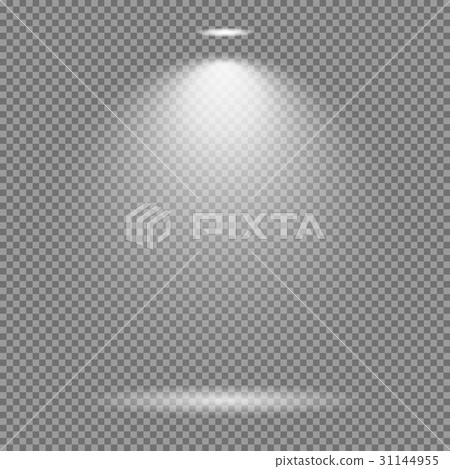 Light effect on transparent background 31144955