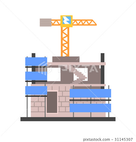 Construction of a modern building vector Construction of a modern building vector 31145307