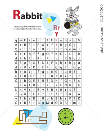 Letter Maze R. This worksheet helps kids recognize Letter Maze R. This worksheet helps kids recognize 31145500