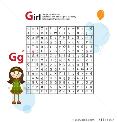 Letter Maze G. This worksheet helps kids recognize Letter Maze G. This worksheet helps kids recognize 31145502