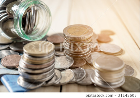 Saving money and account banking finance concept Saving money and account banking finance concept 31145605