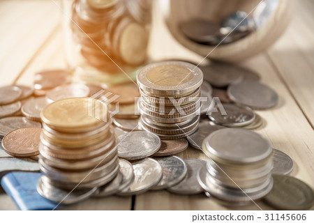 Saving money and account banking finance concept Saving money and account banking finance concept 31145606