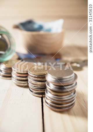 Saving money and account banking finance concept Saving money and account banking finance concept 31145610