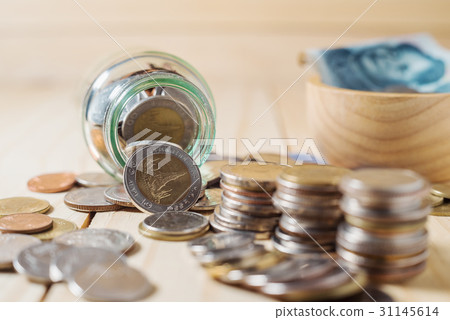 Saving money and account finance concept Saving money and account finance concept 31145614