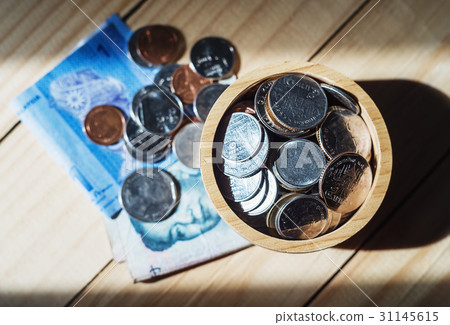 Saving money and account banking finance concept Saving money and account banking finance concept 31145615