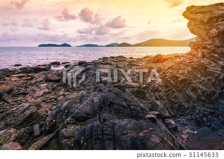 Sea sunset or sunrise in twilight with sky Sea sunset or sunrise in twilight with sky 31145633