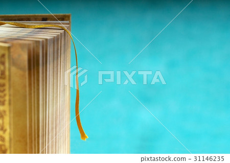 Book on a blue background. Back to school. Copy Book on a blue background. Back to school. Copy 31146235