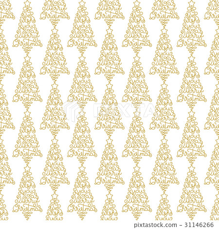 Holiday seamless pattern with golden hand Holiday seamless pattern with golden hand 31146266