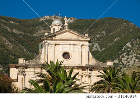 Fragment of Birth of Our Lady church in Prcanj 31146914