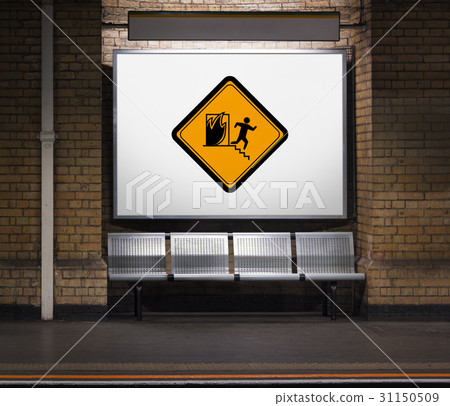 Fire Exit Emergency Attention Sign Fire Exit Emergency Attention Sign 31150509