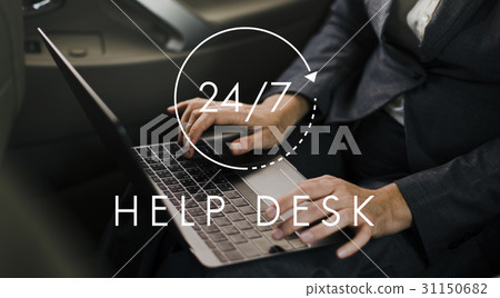 24/7 Help desk customer service overlay 24/7 Help desk customer service overlay 31150682