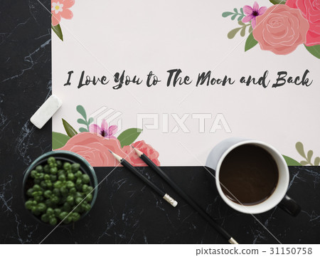 Love Fondness Flower Boarder Card Concept Love Fondness Flower Boarder Card Concept 31150758