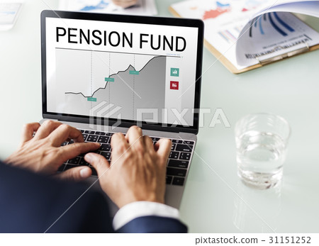 Pension Fund Retirement Chart Concept Pension Fund Retirement Chart Concept 31151252