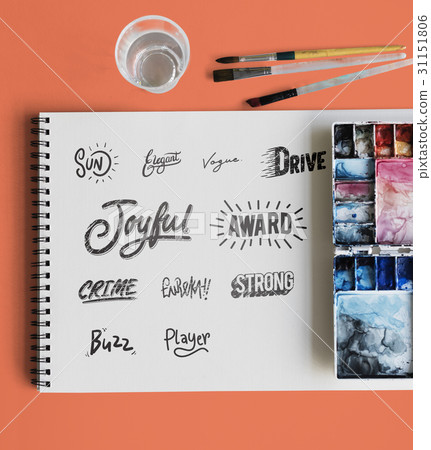 Text Word Design Paint Brush 31151806