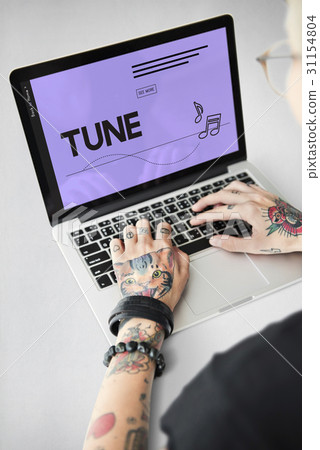 Entertainment Musical Note Tune Graphic 31154804