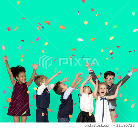 Children Smiling Happiness Friendship Togetherness Celebration Studio Portrait Children Smiling Happiness Friendship Togetherness Celebration Studio Portrait 31156728