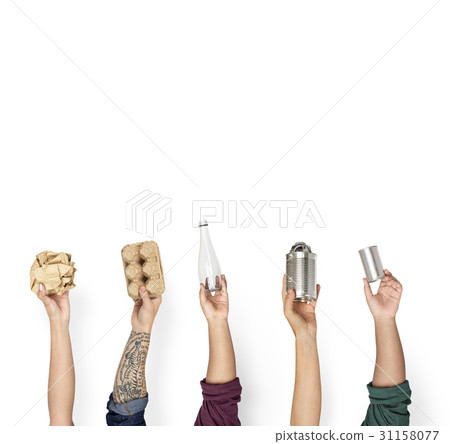 Hand Hold Show Recyclable Plastic Paper Can 31158077