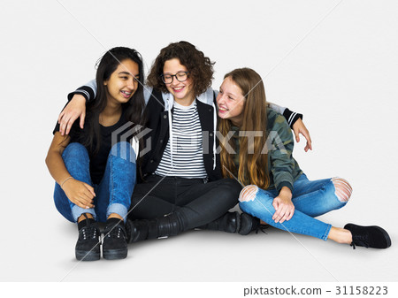 Diversity Friends Together Studio Portrait 31158223
