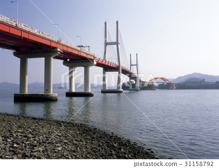 Samchonpo Grand Bridge, Choseang Grand Bridge, Hallyeo Marine National Park, Sacheon City, Gyeongnam 31158792