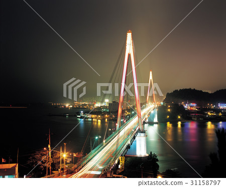 Dolsan Bridge, Dolsando, Daedouhae Marine National Park, Yeosu, Jeonnam 31158797