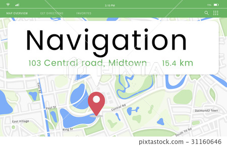 Map GPS Location Direction Position Graphic - Stock Illustration ...
