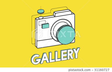 Digital camera illustration photography graphic Digital camera illustration photography graphic 31160727