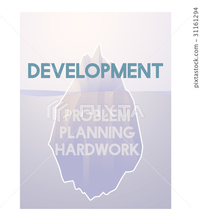 Problem Planning Hard Work Achievement Iceberg Graphic Problem Planning Hard Work Achievement Iceberg Graphic 31161294